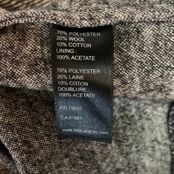 Gray Patterned Women's Trench Coat - Picture 8 of 12